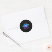 I Love Square Dancing Ronde Sticker (Envelop)
