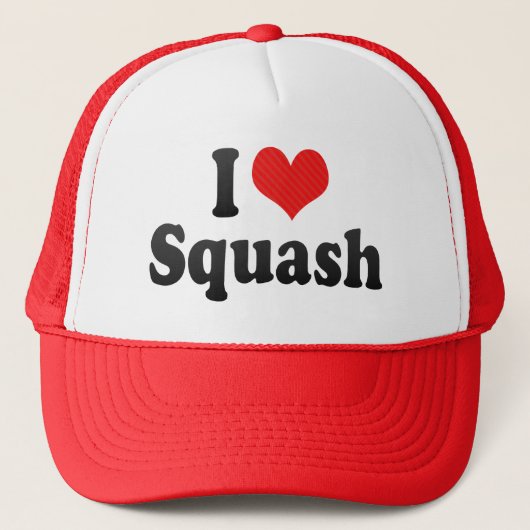 I Love Squash Trucker Pet (Voorkant)