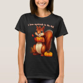 I Love Squirrels In The Fall T-Shirt (Voorkant)