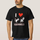 I Love Squirrels T-shirt (Voorkant)