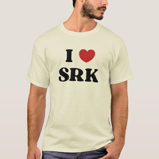 I Love SRK - I Love Shahrukh Khan T-shirt (Voorkant)
