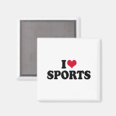 I Love Srts Fitness Motivation  Magneet (Voorkant / Achterkant)