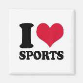 I Love Srts Fitness Motivation  Magneet (Voorkant)