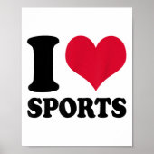 I Love Srts Fitness Motivation  Poster (Voorkant)