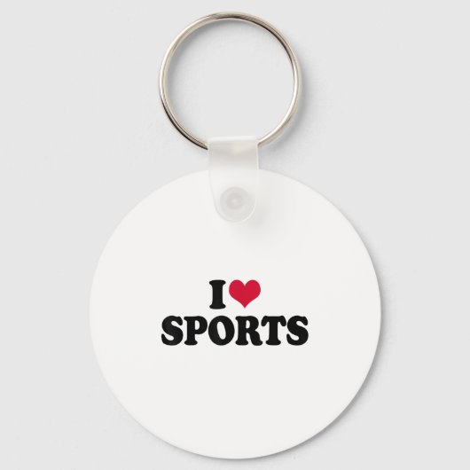 I Love Srts Fitness Motivation  Sleutelhanger (Voorkant)