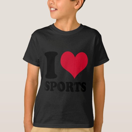 I Love Srts Fitness Motivation  T-shirt (Voorkant)