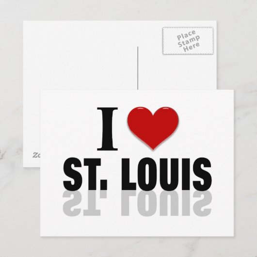 I Love St Louis Briefkaart (Voorkant / Achterkant)