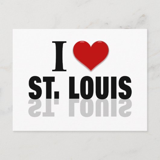 I Love St Louis Briefkaart (Voorkant)