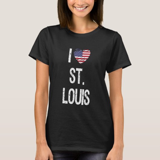 I Love St Louis T-shirt (Voorkant)