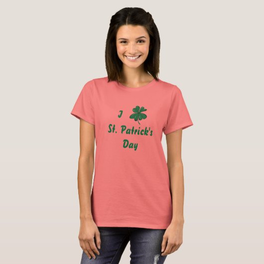 I Love St. Patricks T-shirt (Voorkant volledig)