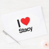 i love stacy ovale sticker (Envelop)
