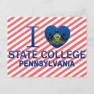 I Love State College, PA Briefkaart
