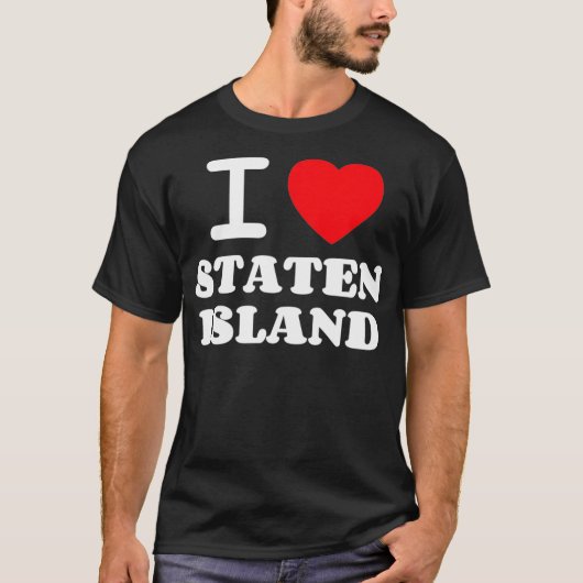 I Love Staten Island  T-shirt (Voorkant)