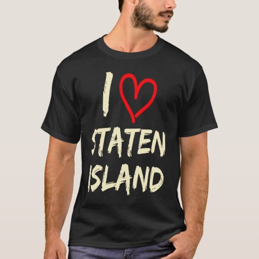I Love Staten Island T-shirt (Voorkant)