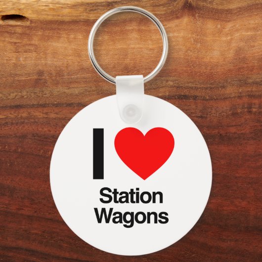 i love station wagons sleutelhanger (Voorkant)