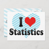 I Love Statistics Briefkaart (Voorkant / Achterkant)