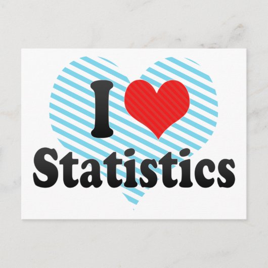 I Love Statistics Briefkaart (Voorkant)