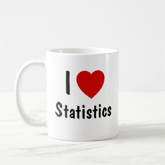 I Love Statistics Koffiemok (Links)
