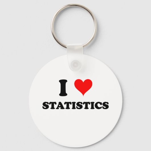 I Love Statistics Sleutelhanger (Voorkant)
