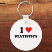 I Love Statistics Sleutelhanger (Voorkant)