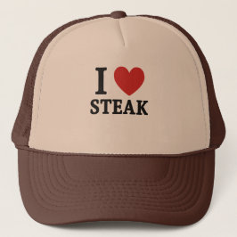 I Love Steak – Funny Meat Lover & BBQ Shirt Trucker Pet