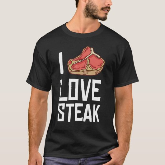 I Love Steak Gift Ribeye House 1 T-shirt (Voorkant)