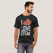 I Love Steak Gift Ribeye House 1 T-shirt (Voorkant volledig)
