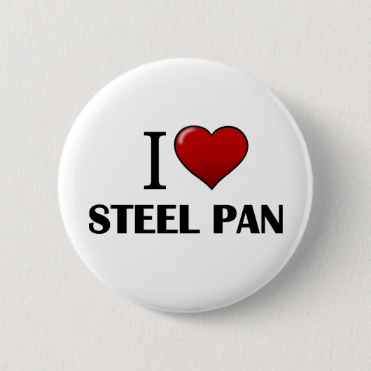 I Love Steel Pan Button (Voorkant)