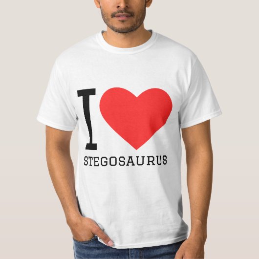 I love stegosaurus  t-shirt (Voorkant)