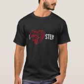 I Love STEM Science Technology Engineering Wiskund T-shirt (Voorkant)