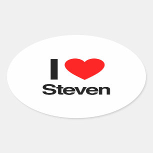 i love steven ovale sticker