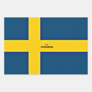 I Love Stockholm Inpakpapier Vel