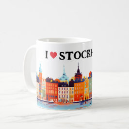 I Love Stockholm Painting | Reis | Koffie Koffiemok