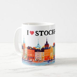 I Love Stockholm Painting | Reis | Koffie Koffiemok