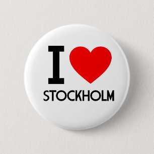 I Love Stockholm Ronde Button 5,7 Cm