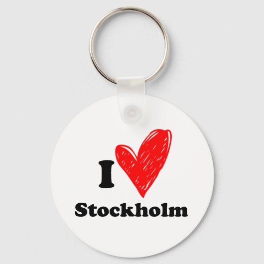 I Love Stockholm Sleutelhanger (Voorkant)