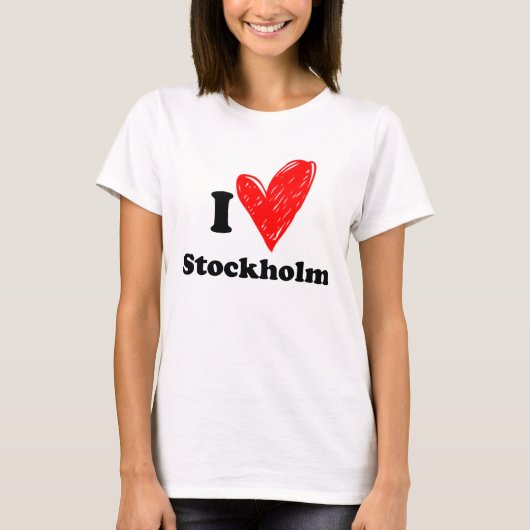 I love Stockholm T-shirt (Voorkant)