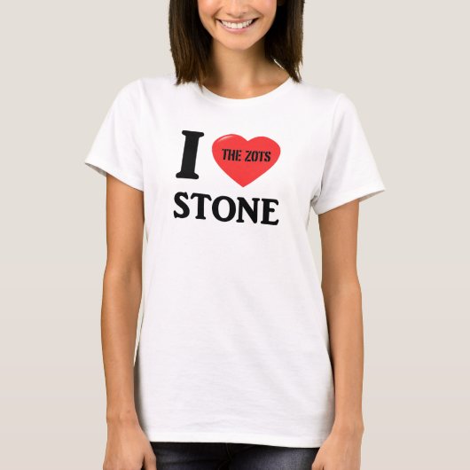I Love Stone T-shirt (Voorkant)