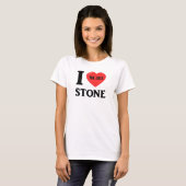 I Love Stone T-shirt (Voorkant volledig)