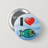 I Love Stoplight Parrotfish Ronde Button 5,7 Cm (Voorkant /achterkant)