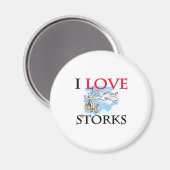 I Love Storks Magneet (Voorkant / Achterkant)