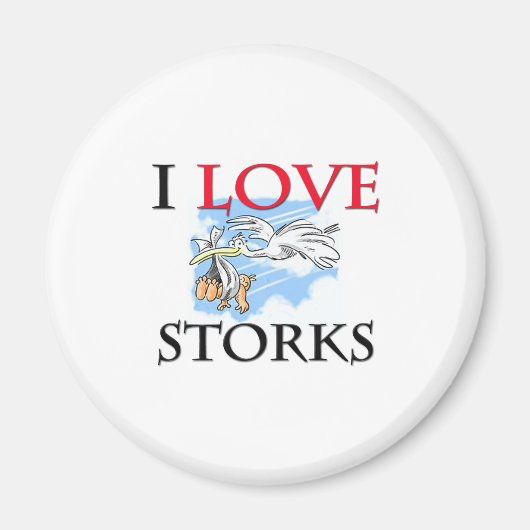 I Love Storks Magneet (Voorkant)