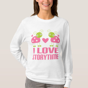 I Love Storytime Ladybug Tshirt Gift