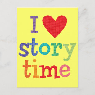 I Love Storytime T-Shirts & Gifts Briefkaart