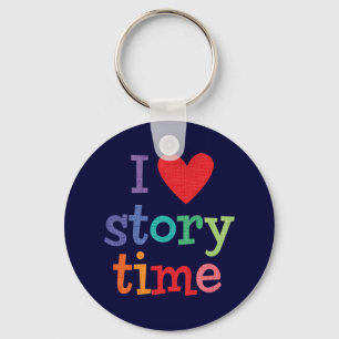 I Love Storytime T-Shirts & Gifts Sleutelhanger