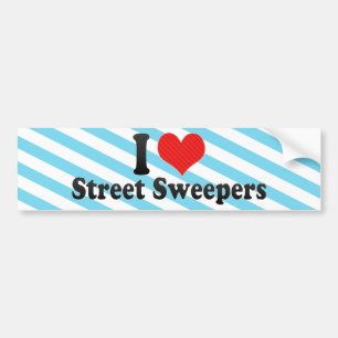 I Love Street Sweepers Bumpersticker