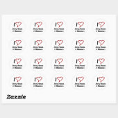 I Love String Bands & Mummers Ronde Sticker (Vel)