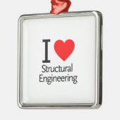 I Love Structural Engineering Metalen Ornament (Links)