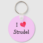 I Love Strudel Sleutelhanger (Voorkant)