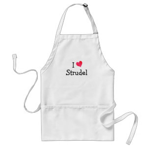 I Love Strudel Standaard Schort